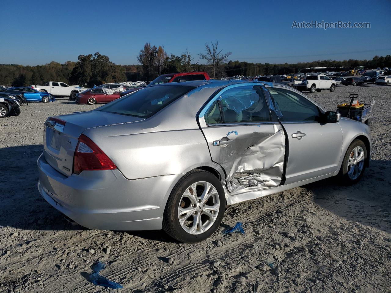 2012 Ford Fusion Se Silver vin: 3FAHP0HA7CR112591