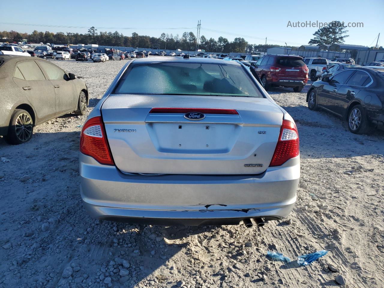 2012 Ford Fusion Se Silver vin: 3FAHP0HA7CR112591