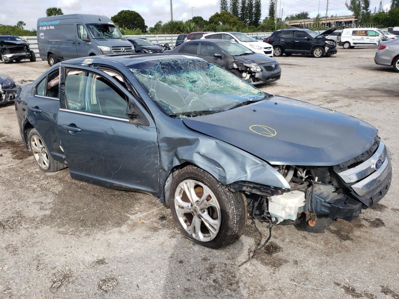 2012 Ford Fusion Se Blue vin: 3FAHP0HA7CR127513