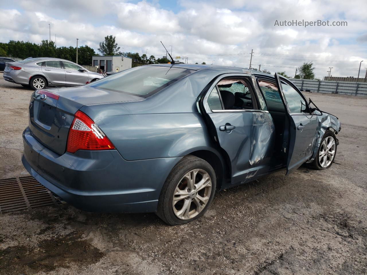 2012 Ford Fusion Se Blue vin: 3FAHP0HA7CR127513