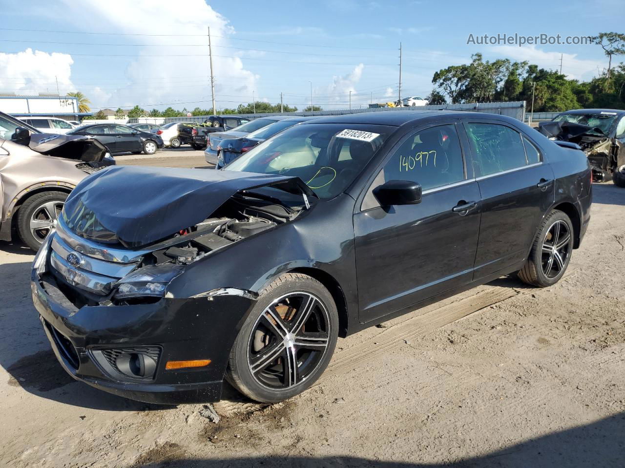 2012 Ford Fusion Se Black vin: 3FAHP0HA7CR216210