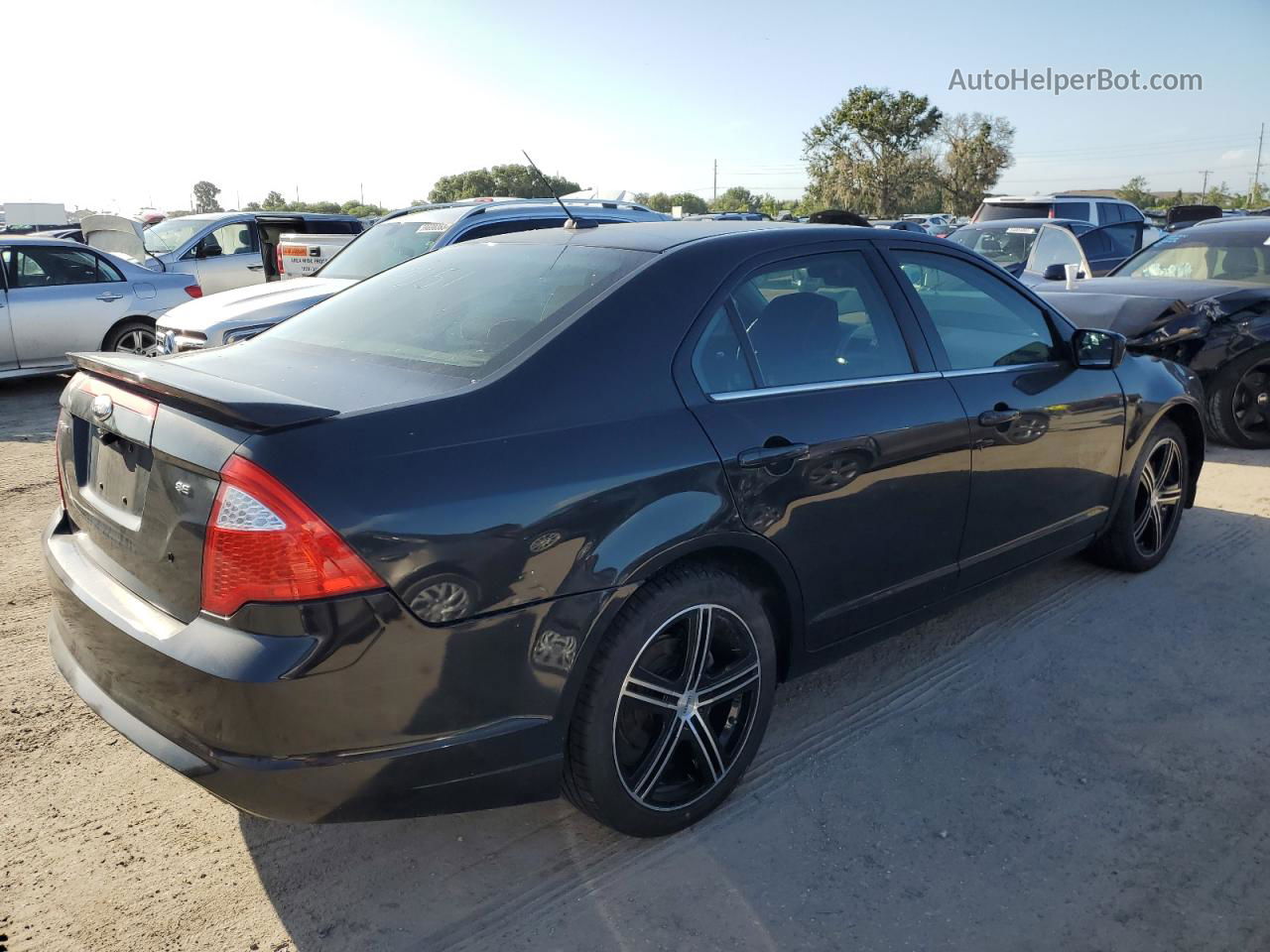 2012 Ford Fusion Se Black vin: 3FAHP0HA7CR216210