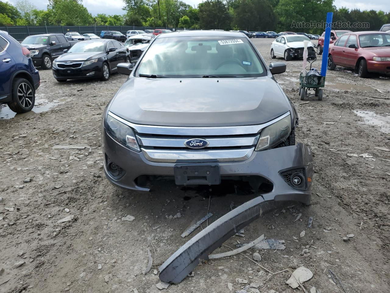 2012 Ford Fusion Se Gray vin: 3FAHP0HA7CR248686