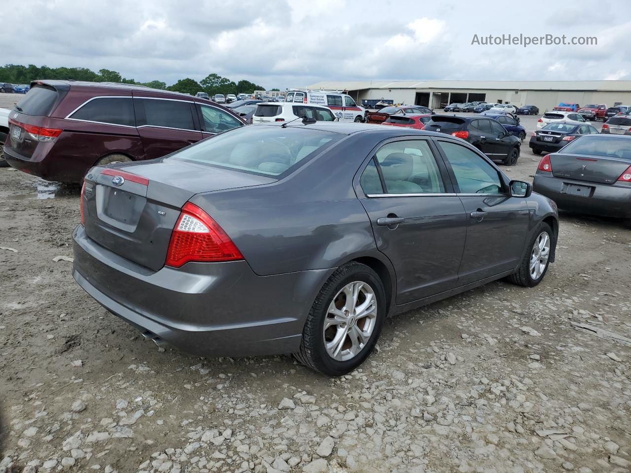 2012 Ford Fusion Se Gray vin: 3FAHP0HA7CR248686