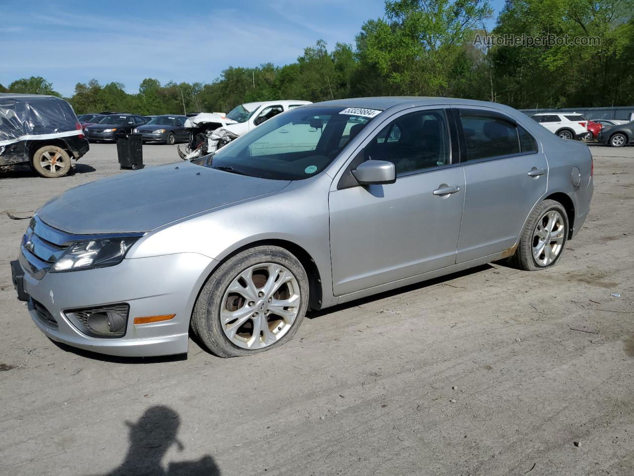 2012 Ford Fusion Se Silver vin: 3FAHP0HA7CR270056