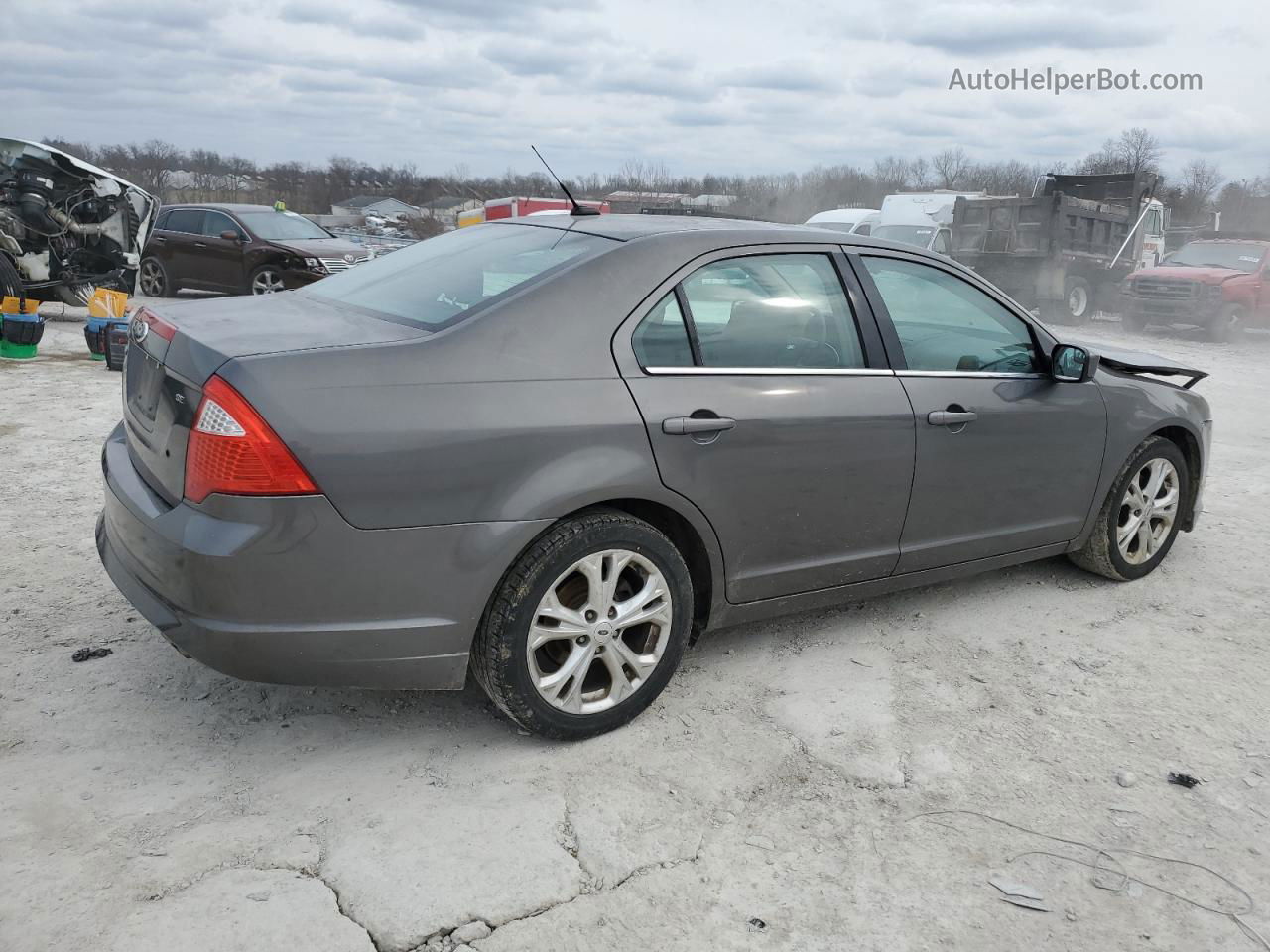 2012 Ford Fusion Se Gray vin: 3FAHP0HA7CR333382