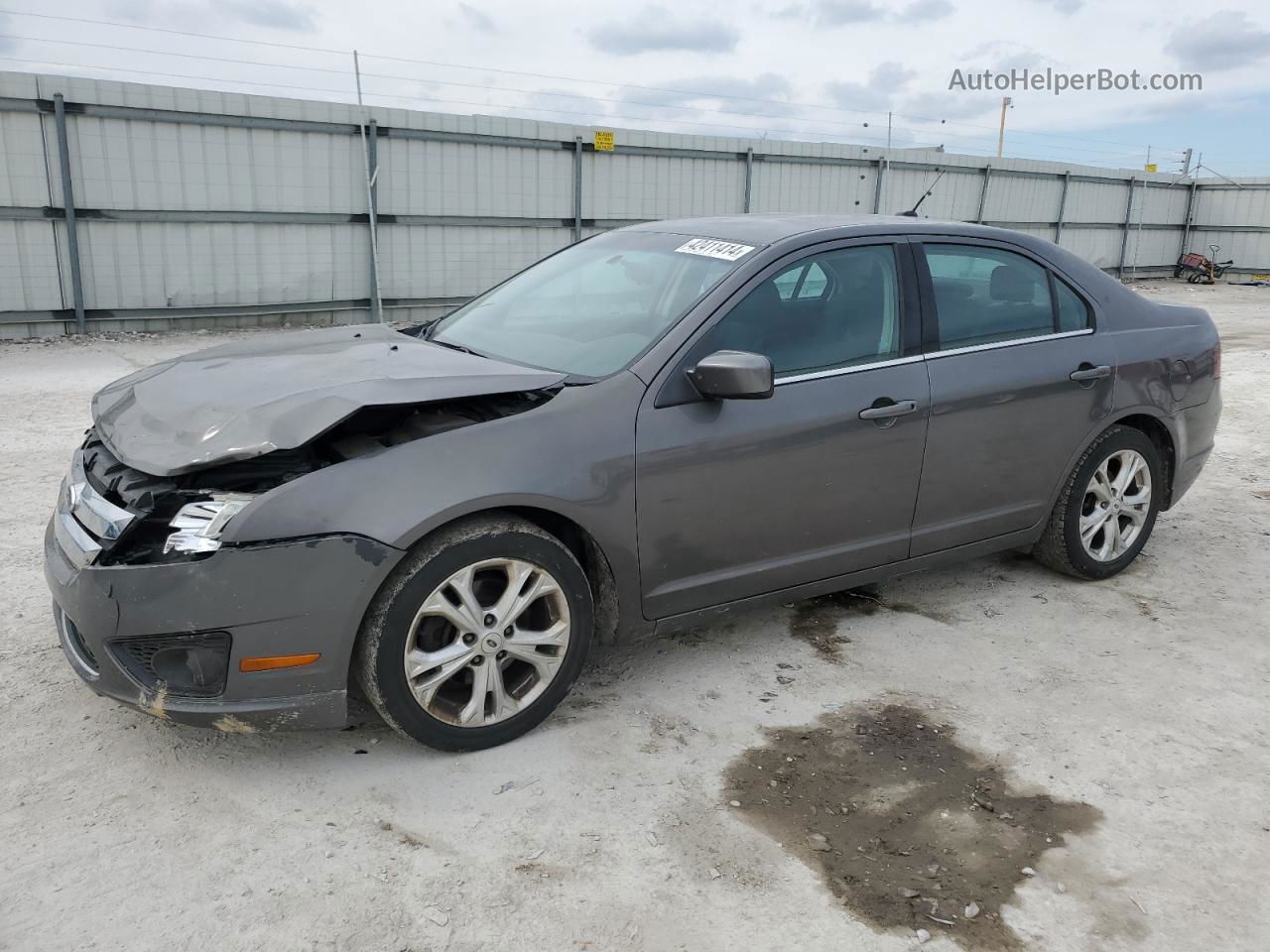 2012 Ford Fusion Se Gray vin: 3FAHP0HA7CR333382