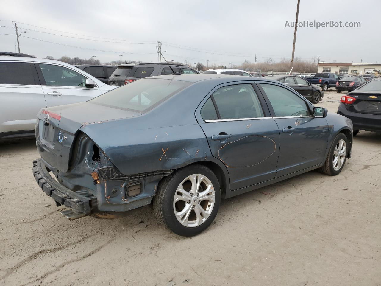 2012 Ford Fusion Se Blue vin: 3FAHP0HA7CR351588