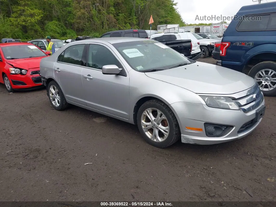 2012 Ford Fusion Se Silver vin: 3FAHP0HA7CR401504