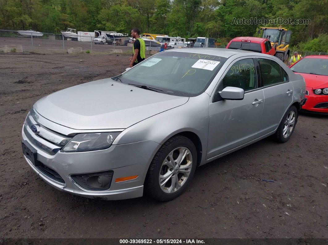 2012 Ford Fusion Se Silver vin: 3FAHP0HA7CR401504