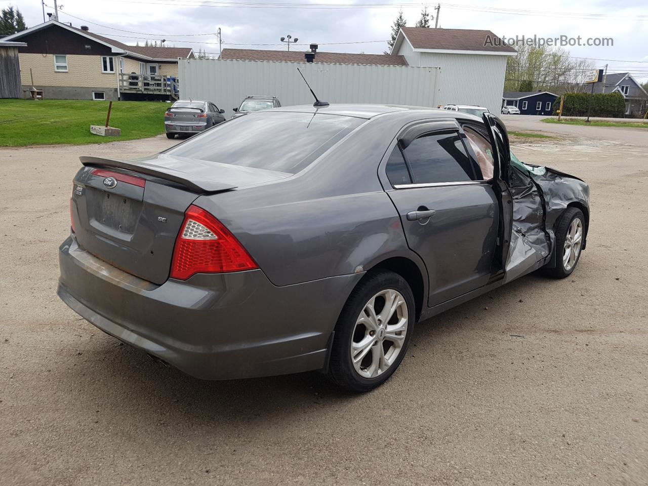 2012 Ford Fusion Se Gray vin: 3FAHP0HA7CR403365