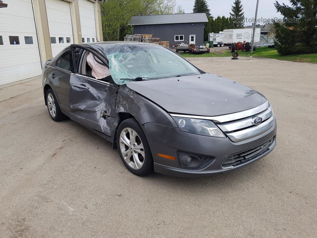 2012 Ford Fusion Se Gray vin: 3FAHP0HA7CR403365