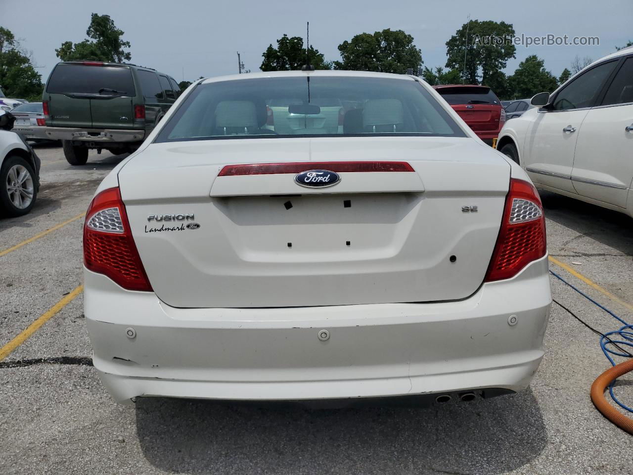 2012 Ford Fusion Se Белый vin: 3FAHP0HA7CR414771