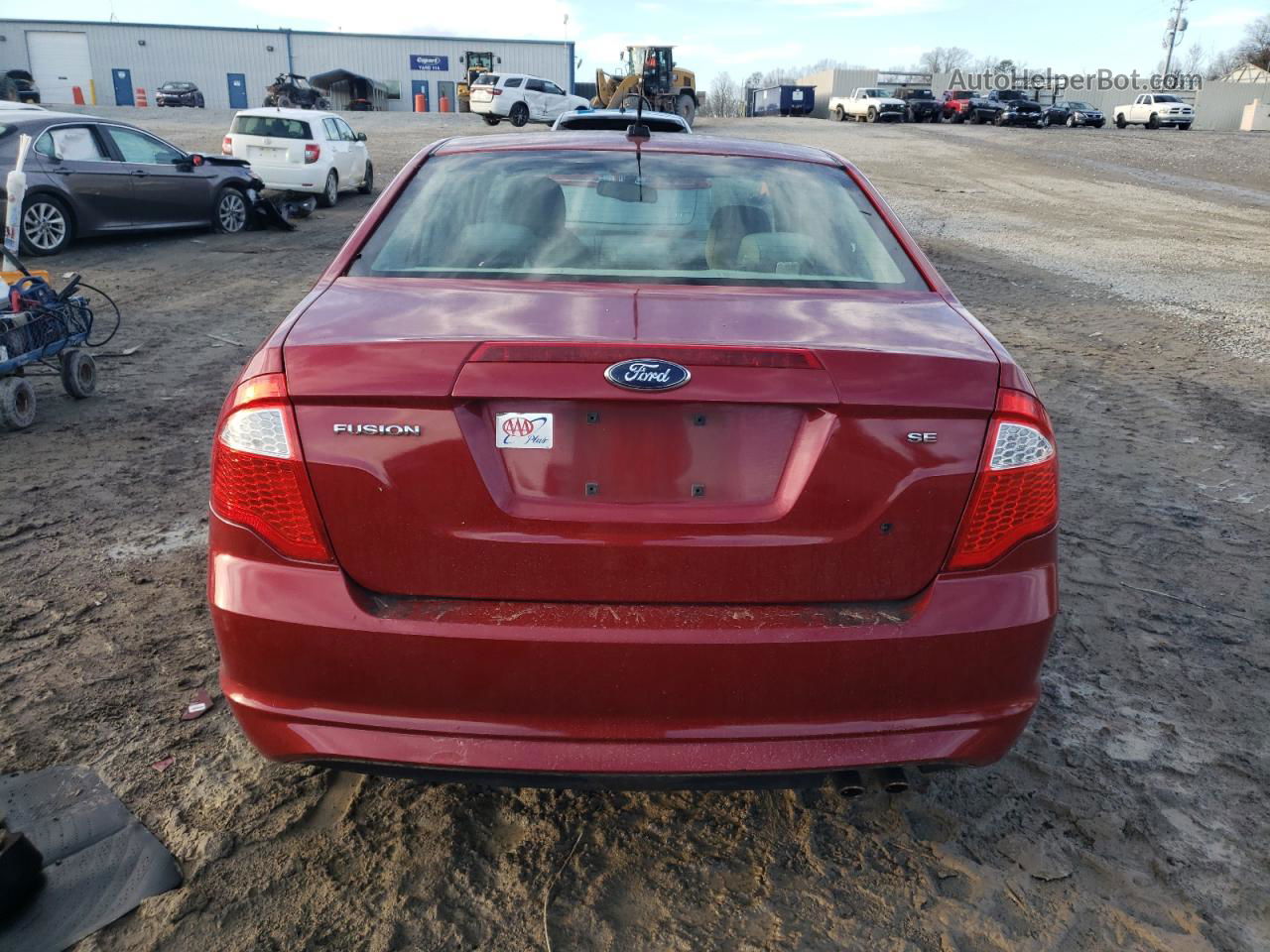 2010 Ford Fusion Se Red vin: 3FAHP0HA8AR222353