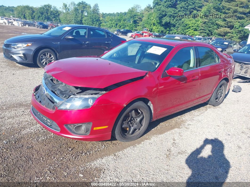 2010 Ford Fusion Se Red vin: 3FAHP0HA8AR387917