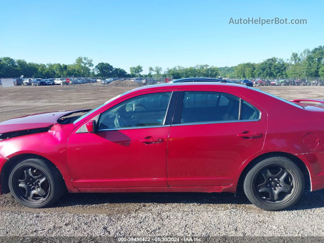 2010 Ford Fusion Se Red vin: 3FAHP0HA8AR387917