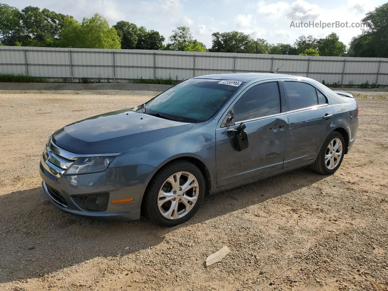 2012 Ford Fusion Se Blue vin: 3FAHP0HA8CR209752