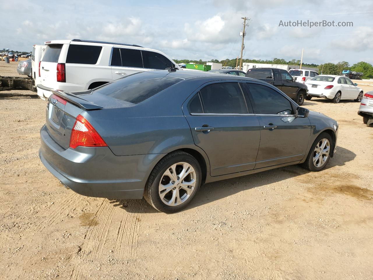 2012 Ford Fusion Se Blue vin: 3FAHP0HA8CR209752