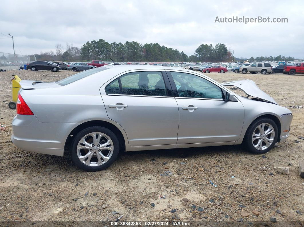 2012 Ford Fusion Se Silver vin: 3FAHP0HA8CR221982