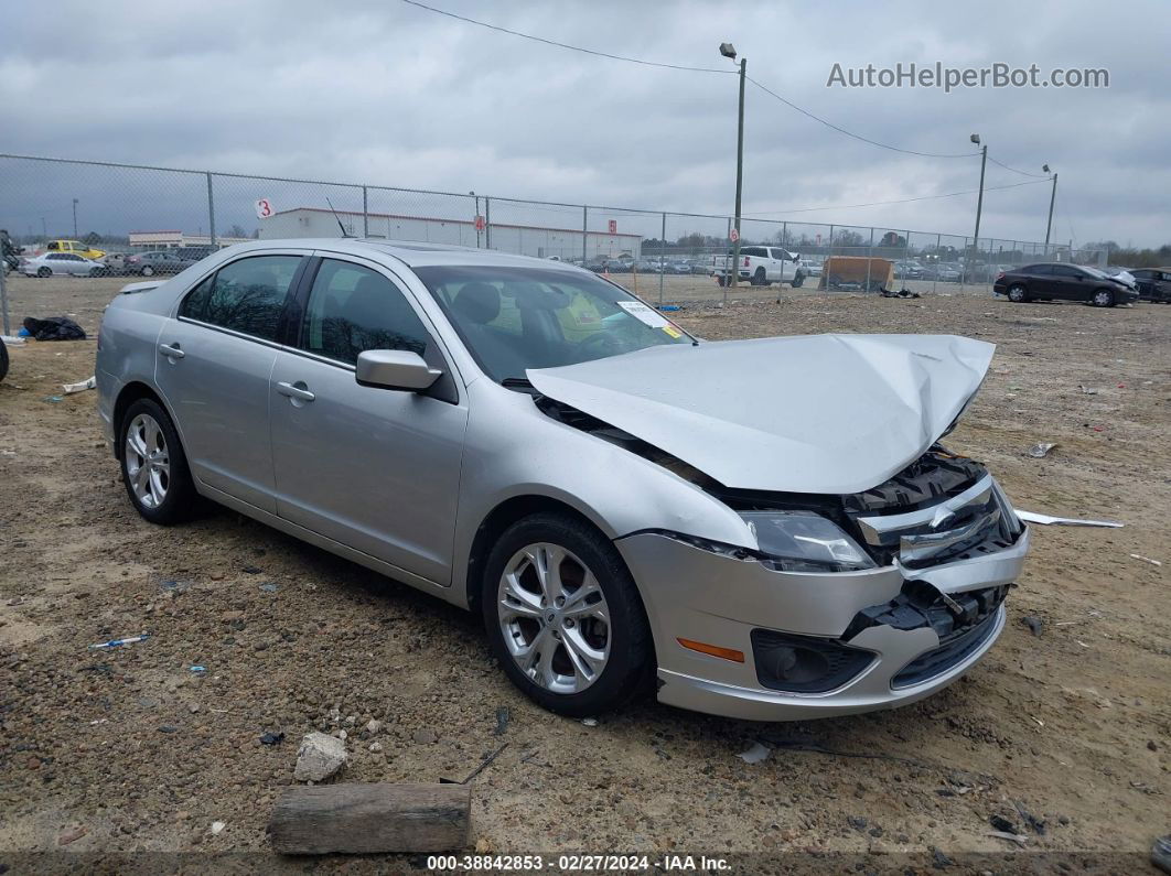 2012 Ford Fusion Se Silver vin: 3FAHP0HA8CR221982