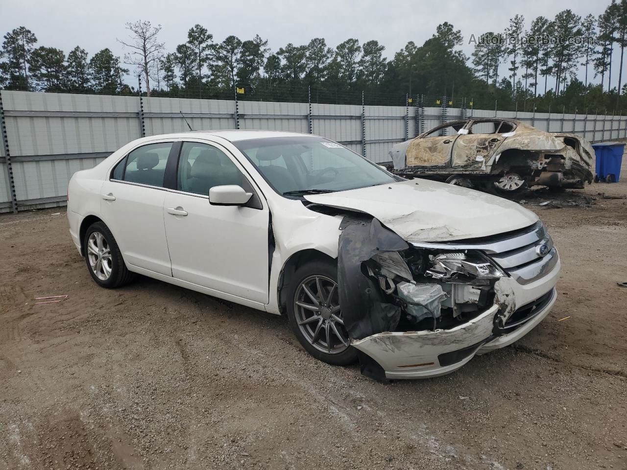 2012 Ford Fusion Se White vin: 3FAHP0HA8CR233257