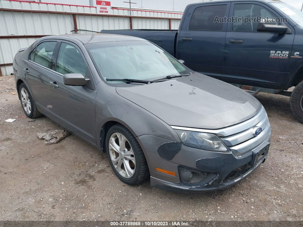 2012 Ford Fusion Se Gray vin: 3FAHP0HA8CR235980