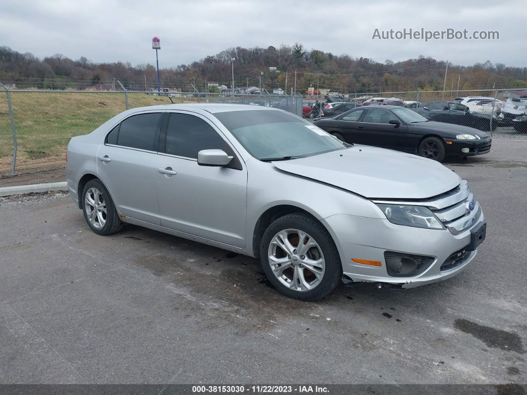 2012 Ford Fusion Se Silver vin: 3FAHP0HA8CR258563