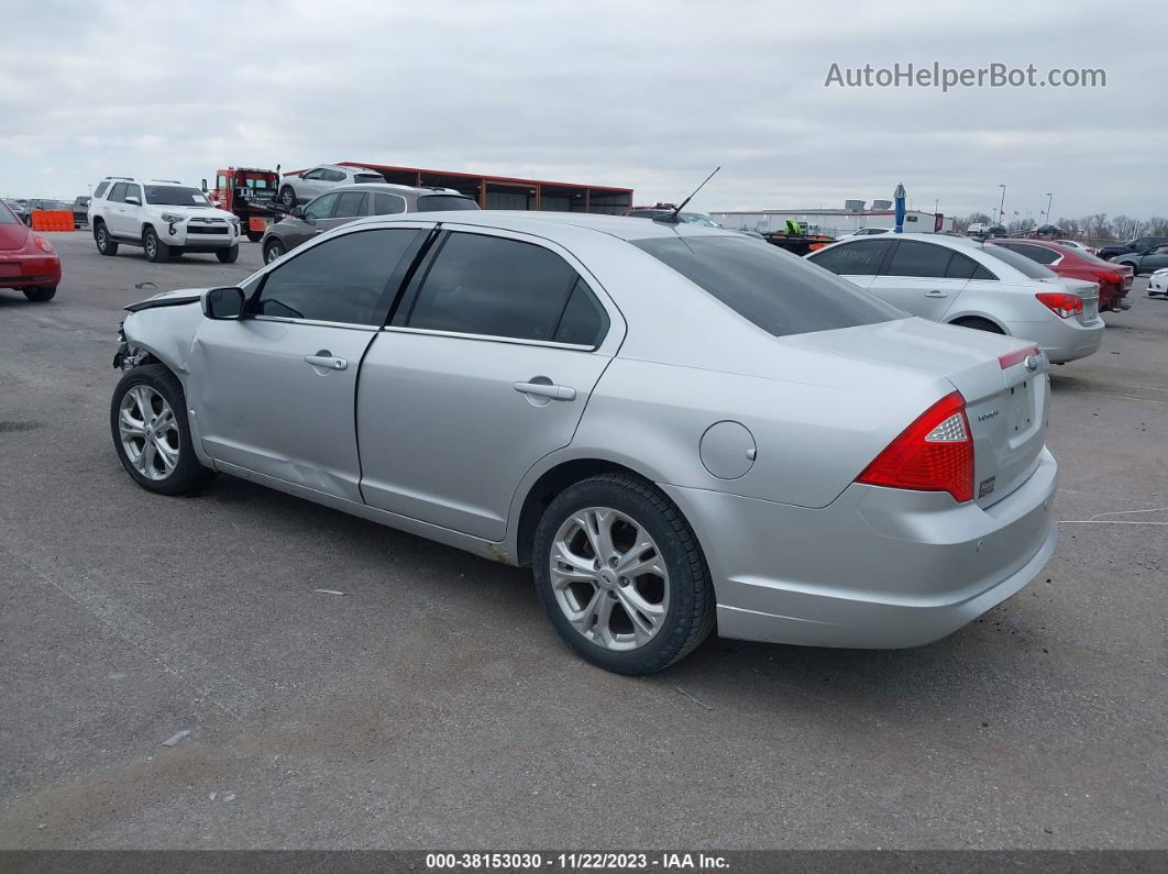 2012 Ford Fusion Se Silver vin: 3FAHP0HA8CR258563