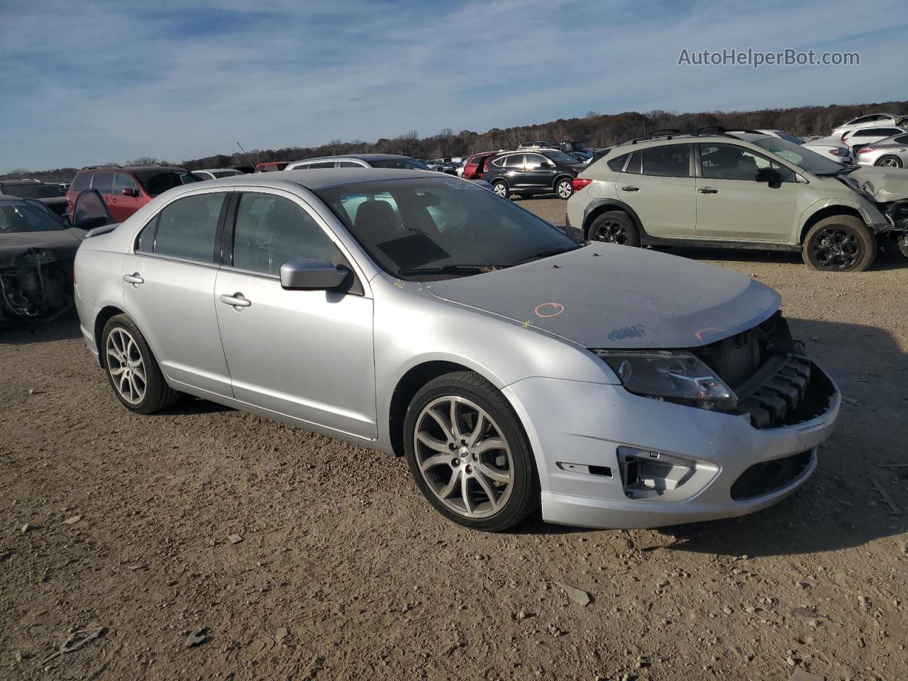 2012 Ford Fusion Se Silver vin: 3FAHP0HA8CR273208