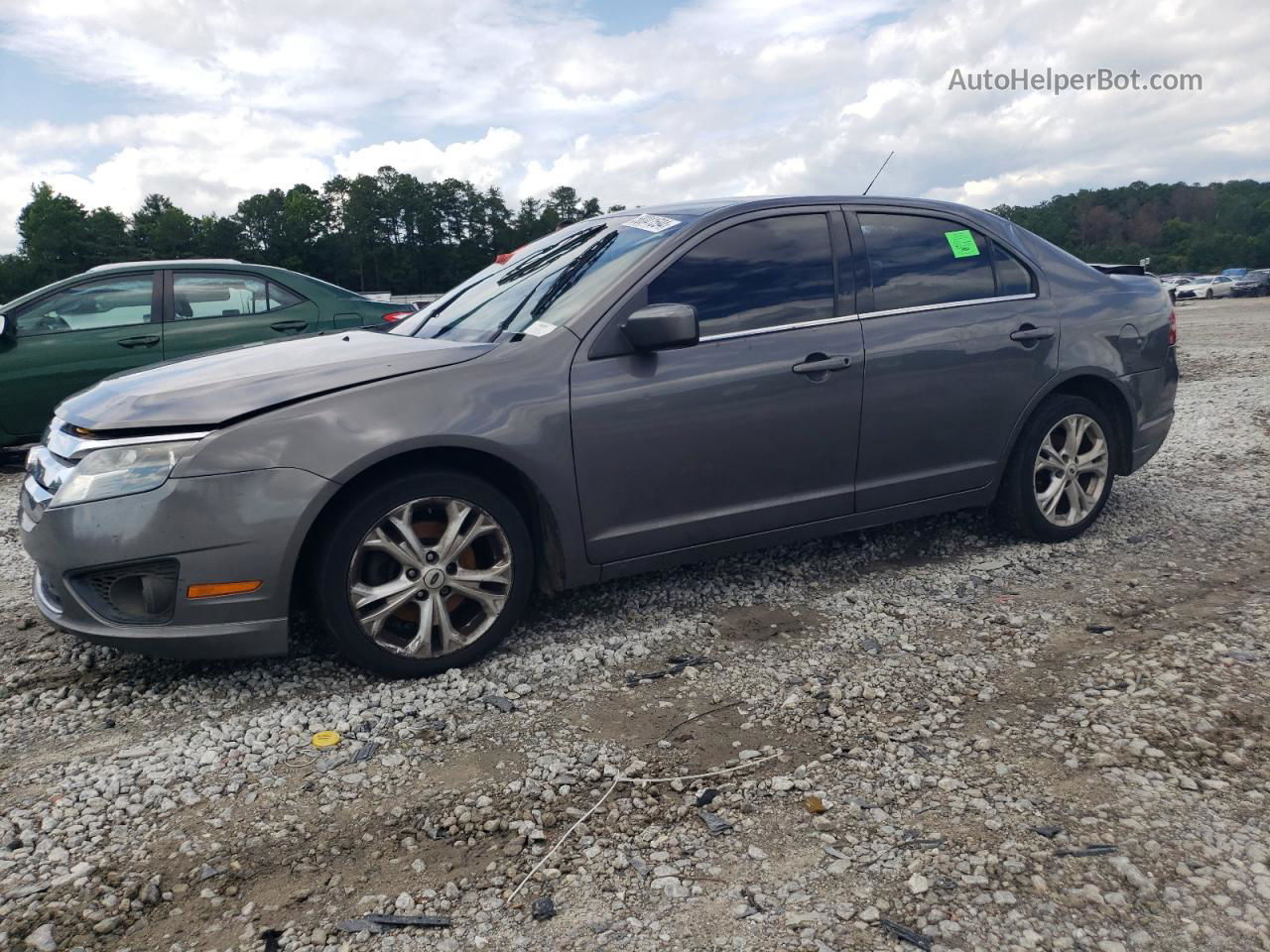 2012 Ford Fusion Se Gray vin: 3FAHP0HA8CR273466