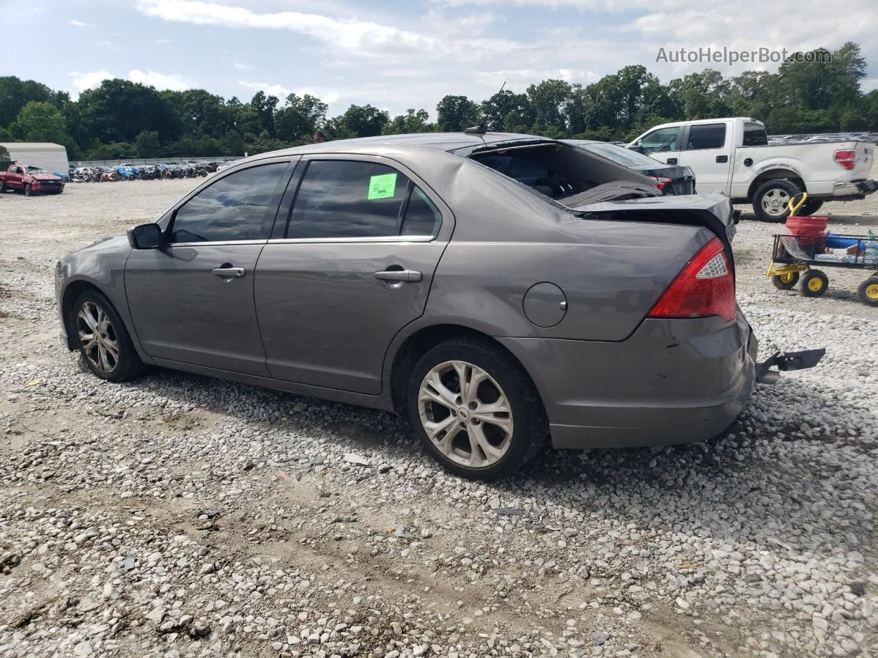 2012 Ford Fusion Se Gray vin: 3FAHP0HA8CR273466