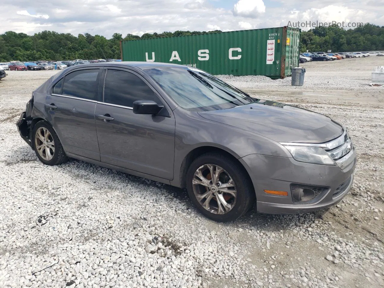 2012 Ford Fusion Se Gray vin: 3FAHP0HA8CR273466