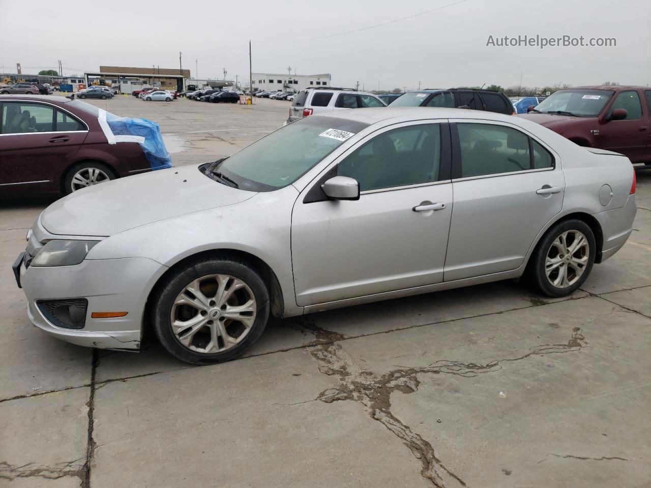 2012 Ford Fusion Se Silver vin: 3FAHP0HA8CR334623