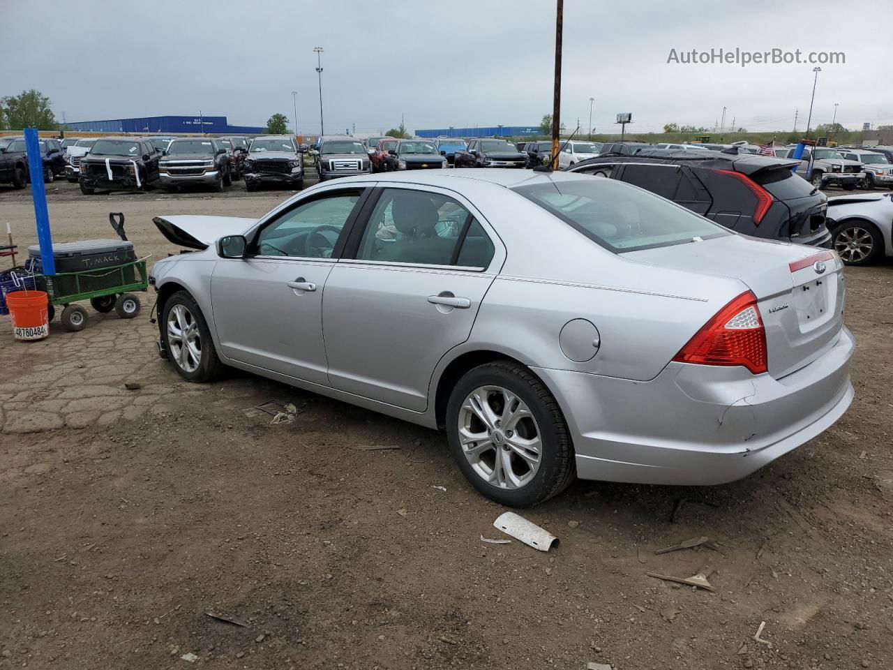 2012 Ford Fusion Se Silver vin: 3FAHP0HA8CR356783