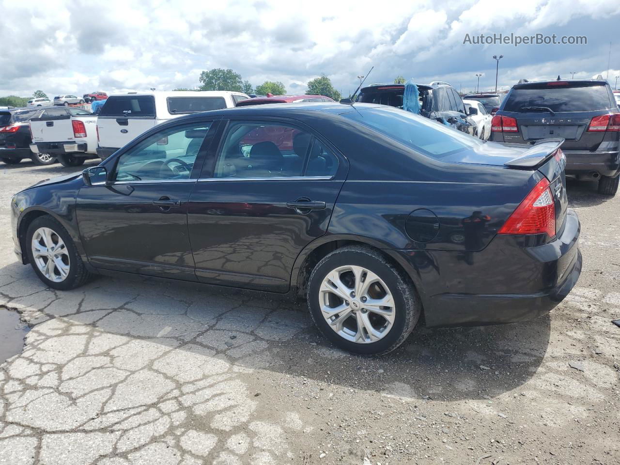 2012 Ford Fusion Se Black vin: 3FAHP0HA8CR411202