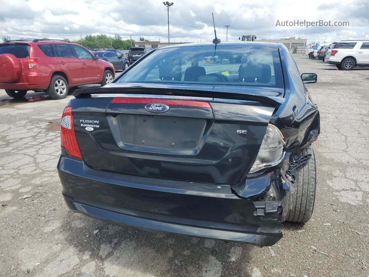 2012 Ford Fusion Se Black vin: 3FAHP0HA8CR411202