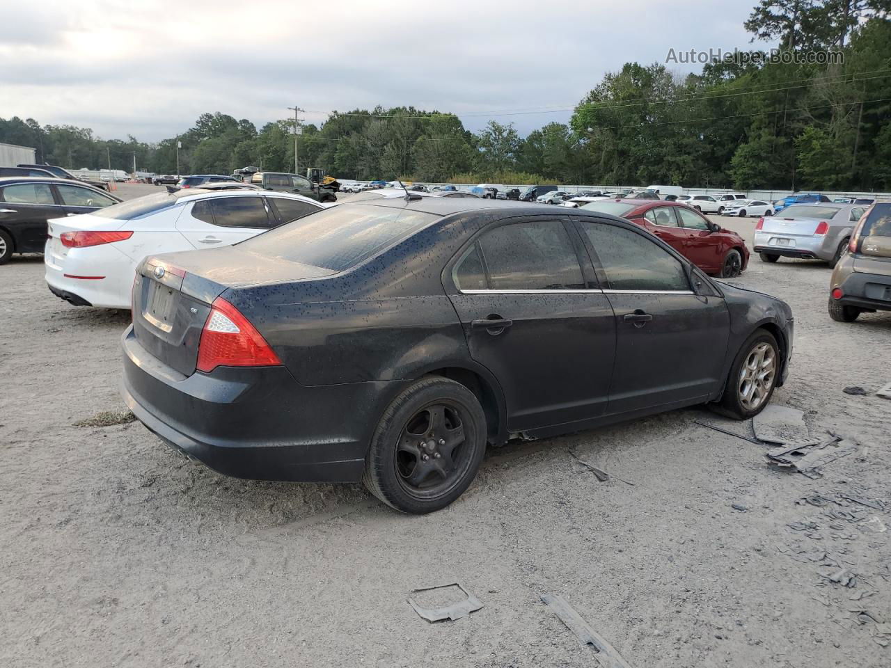 2010 Ford Fusion Se Black vin: 3FAHP0HA9AR119653