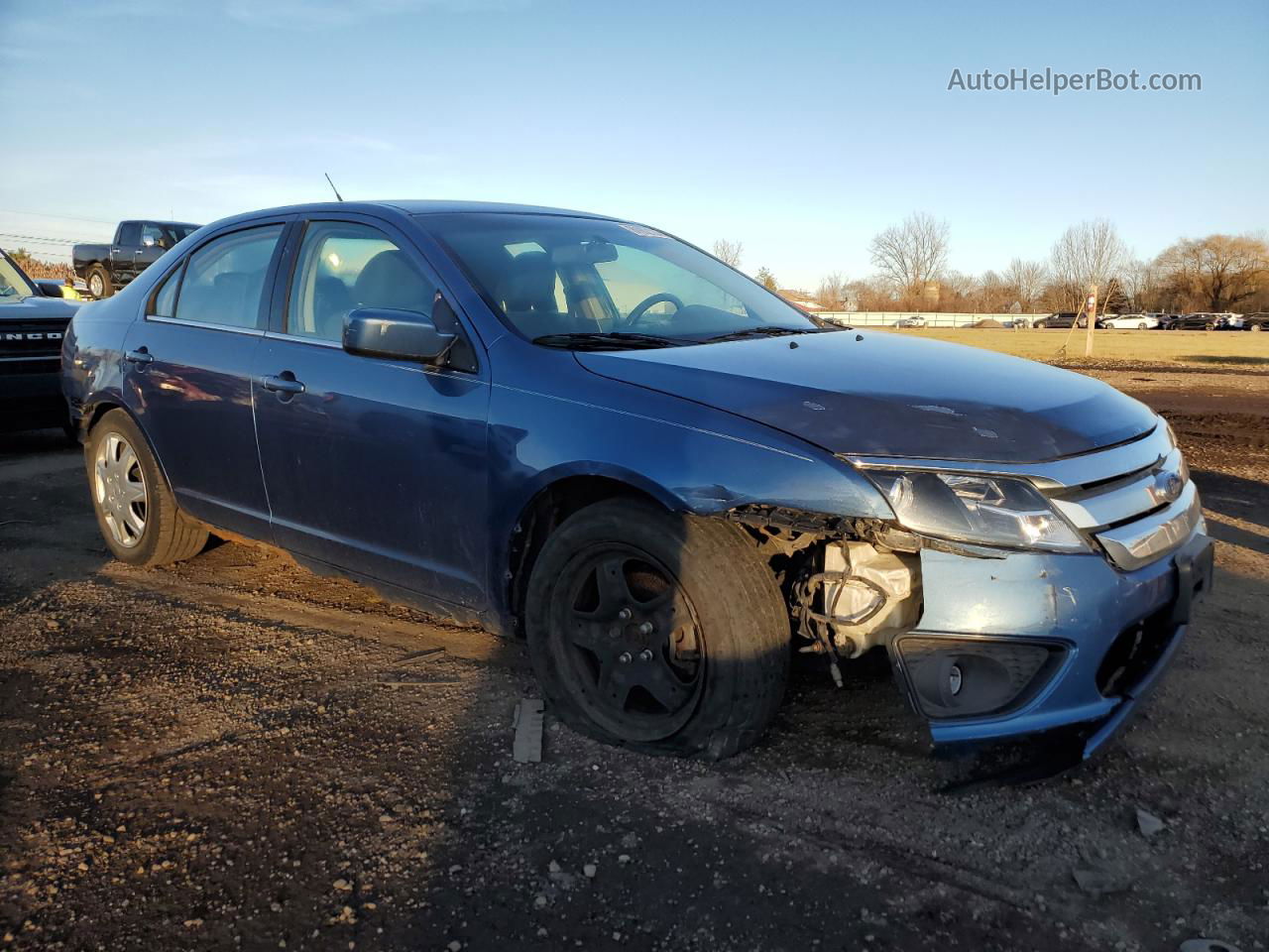 2010 Ford Fusion Se Blue vin: 3FAHP0HA9AR141605