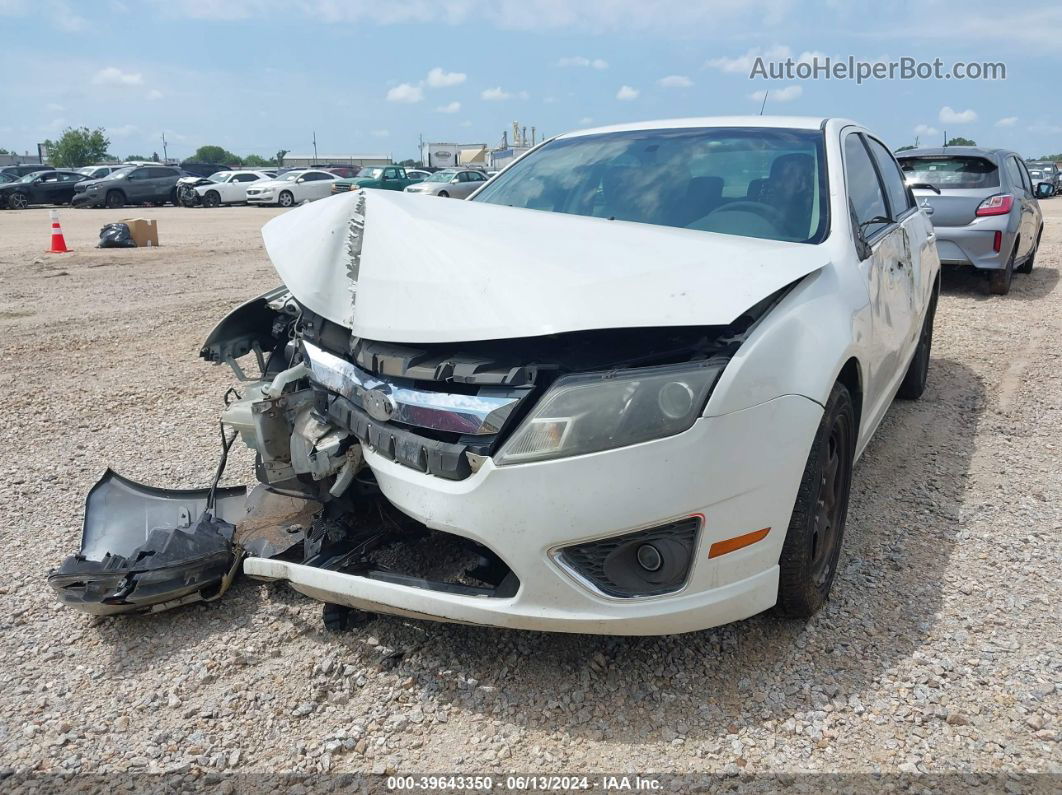 2010 Ford Fusion Se Белый vin: 3FAHP0HA9AR191257