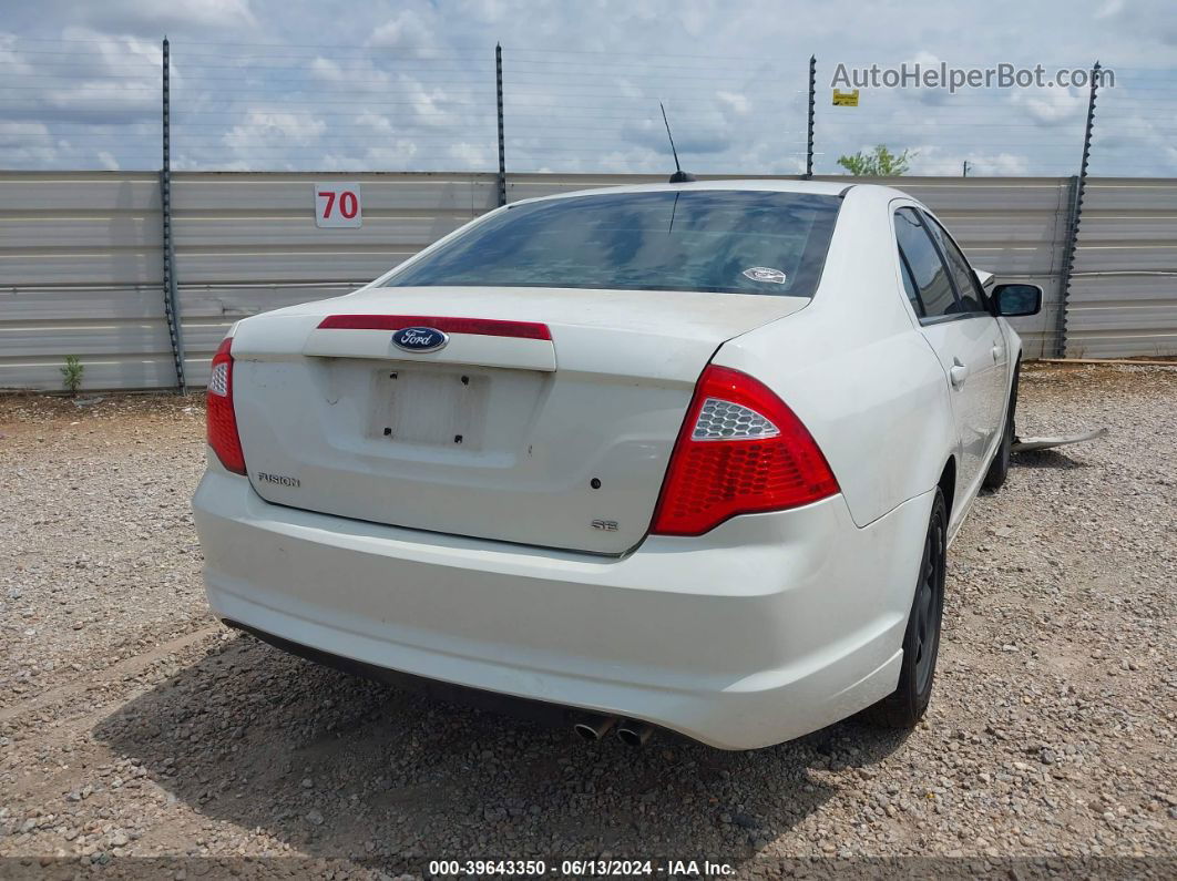 2010 Ford Fusion Se Белый vin: 3FAHP0HA9AR191257