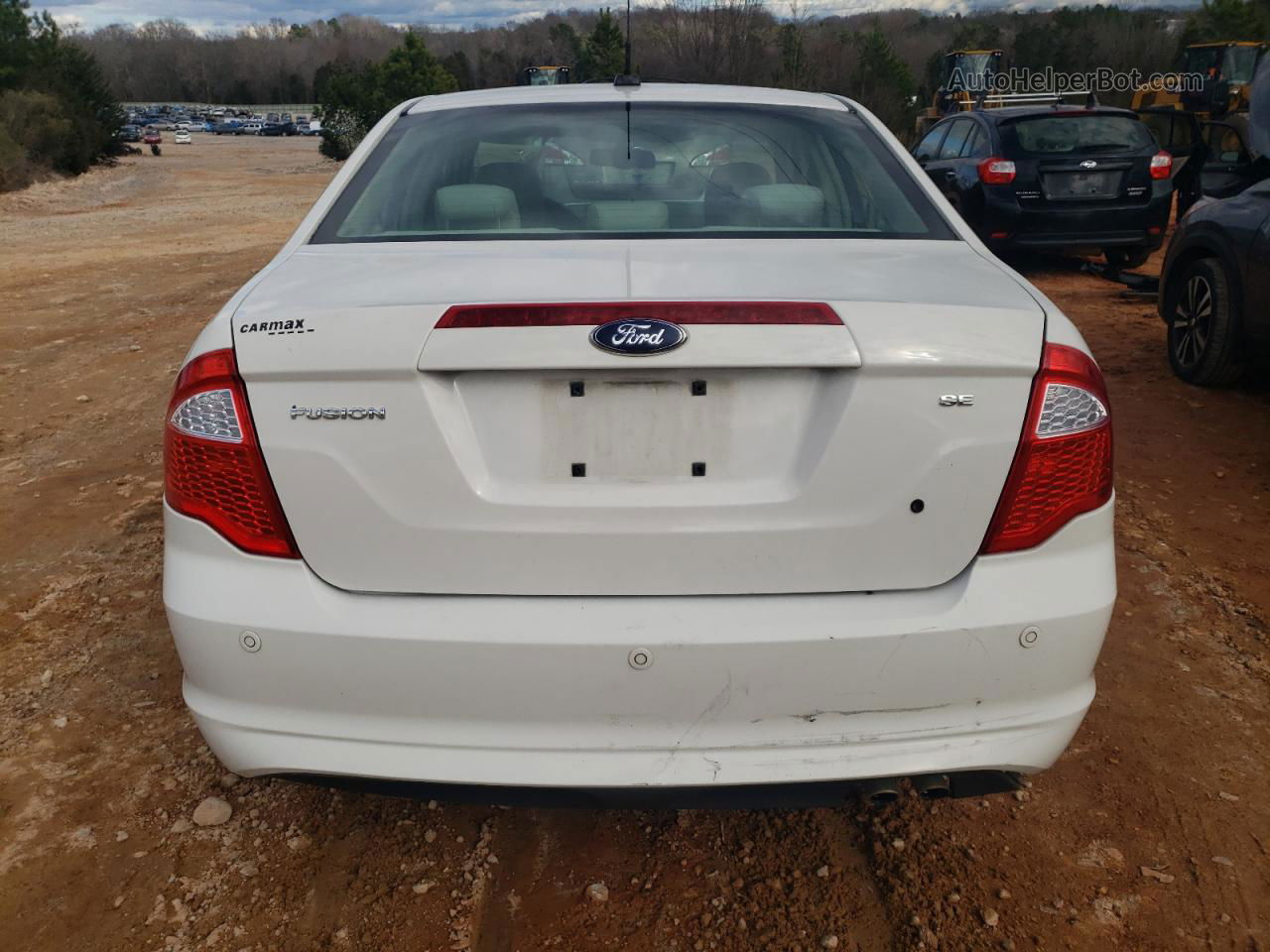 2010 Ford Fusion Se White vin: 3FAHP0HA9AR201298