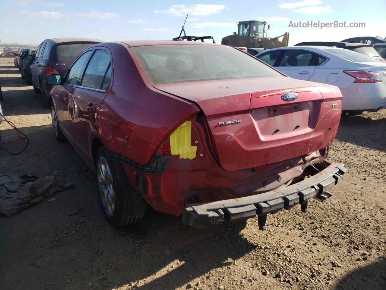 2010 Ford Fusion Se Red vin: 3FAHP0HA9AR275174