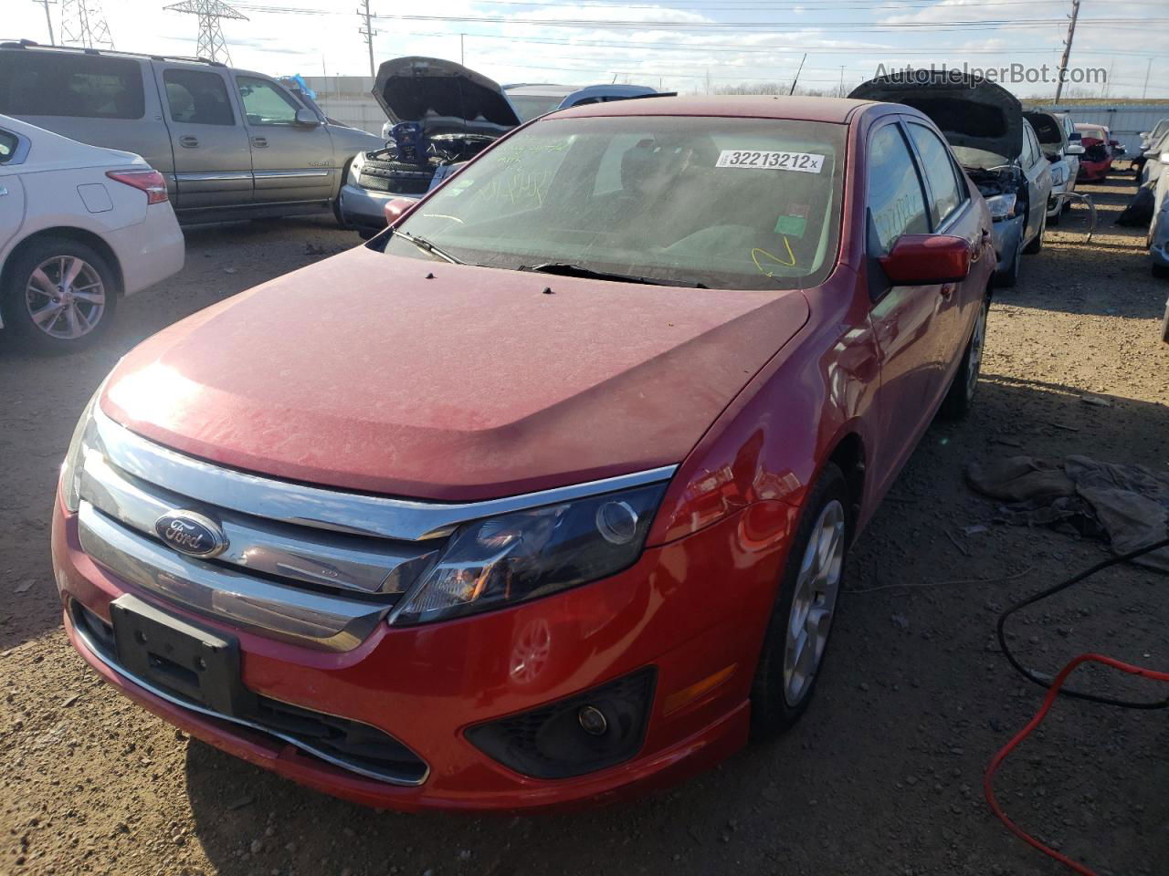 2010 Ford Fusion Se Red vin: 3FAHP0HA9AR275174