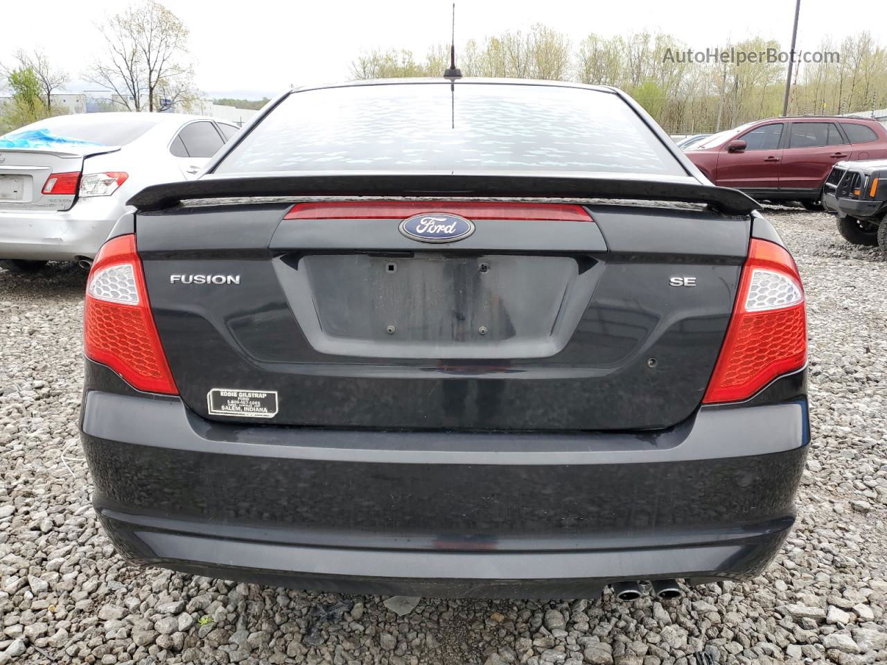 2010 Ford Fusion Se Black vin: 3FAHP0HA9AR371399