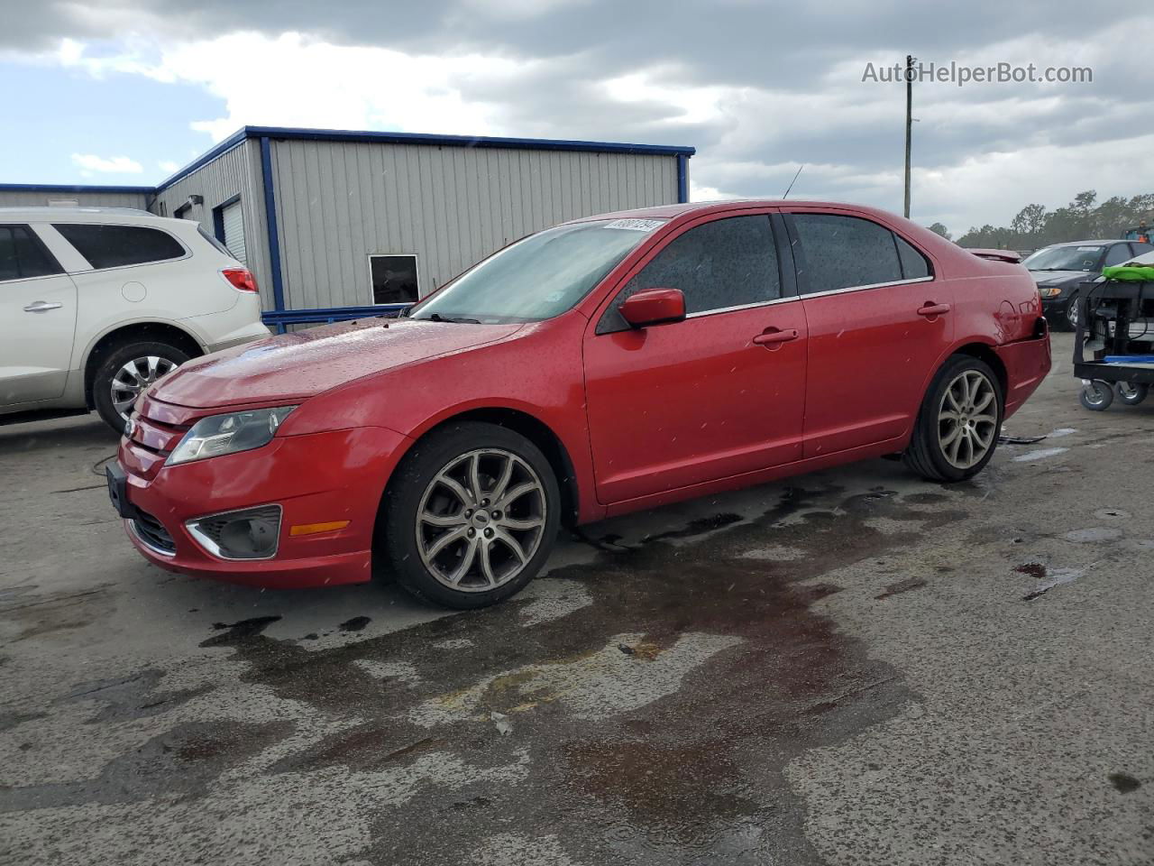 2012 Ford Fusion Se Red vin: 3FAHP0HA9CR184702