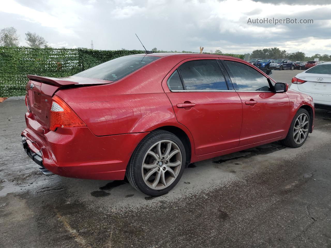 2012 Ford Fusion Se Red vin: 3FAHP0HA9CR184702