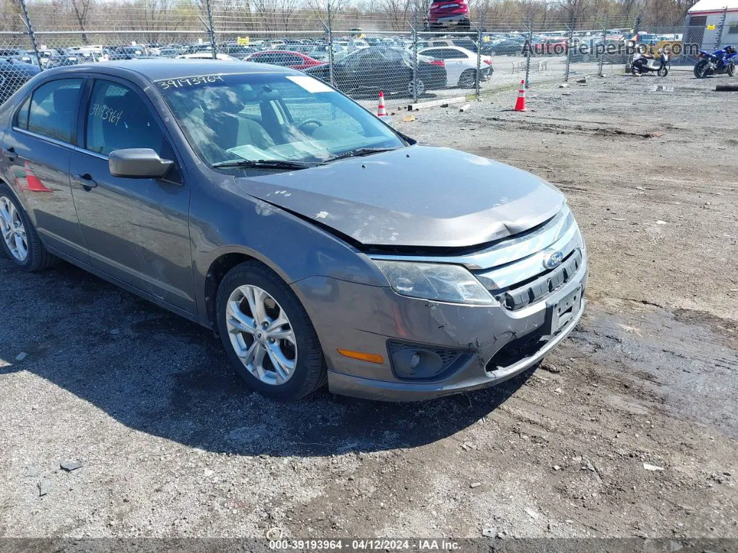 2012 Ford Fusion Se Gray vin: 3FAHP0HA9CR194582