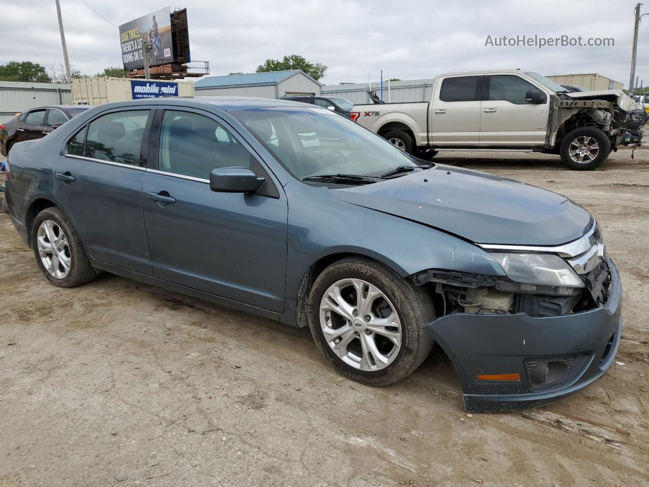 2012 Ford Fusion Se Teal vin: 3FAHP0HA9CR221134