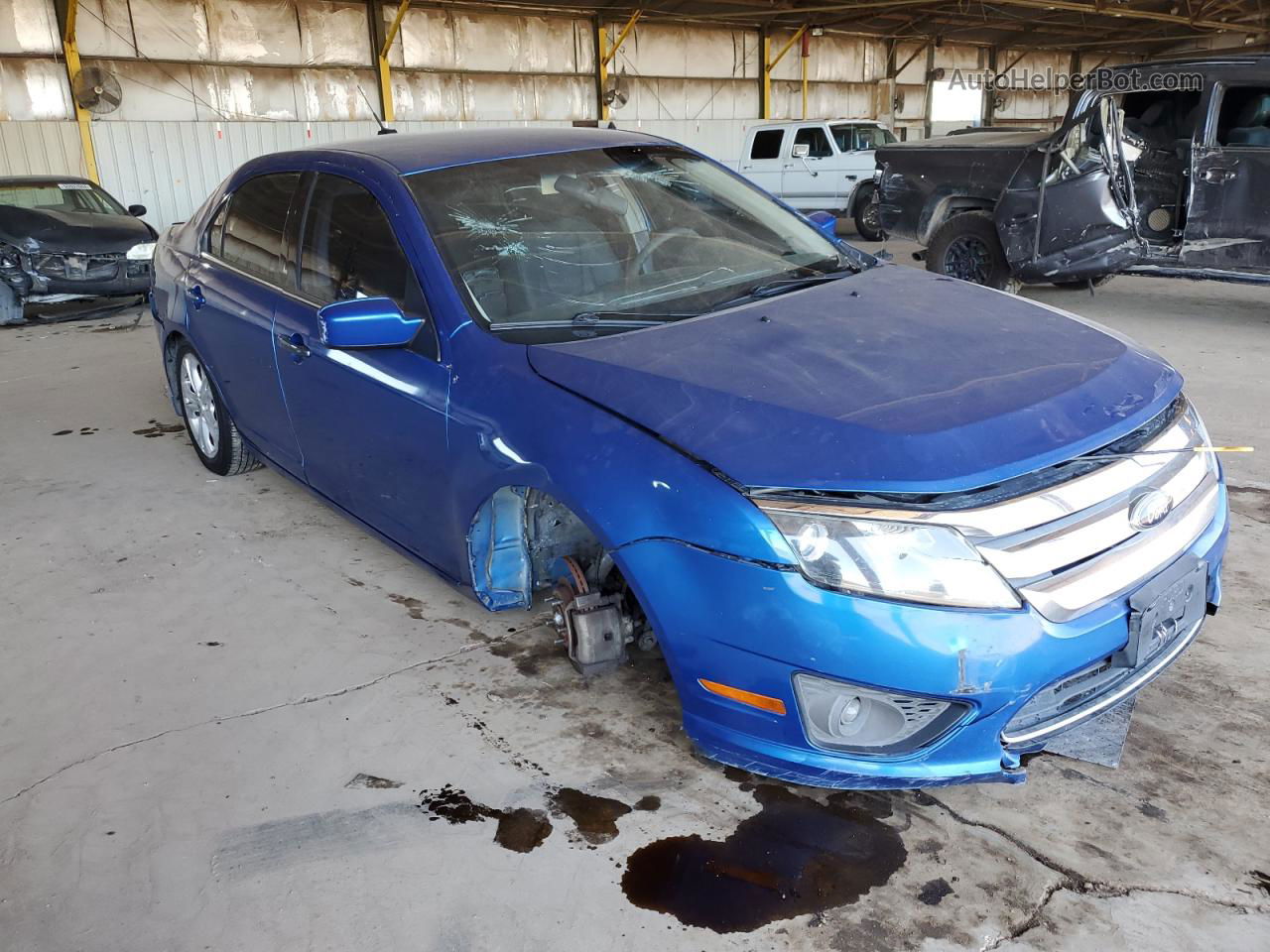 2012 Ford Fusion Se Blue vin: 3FAHP0HA9CR305454