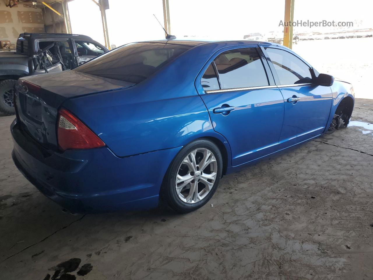 2012 Ford Fusion Se Blue vin: 3FAHP0HA9CR305454